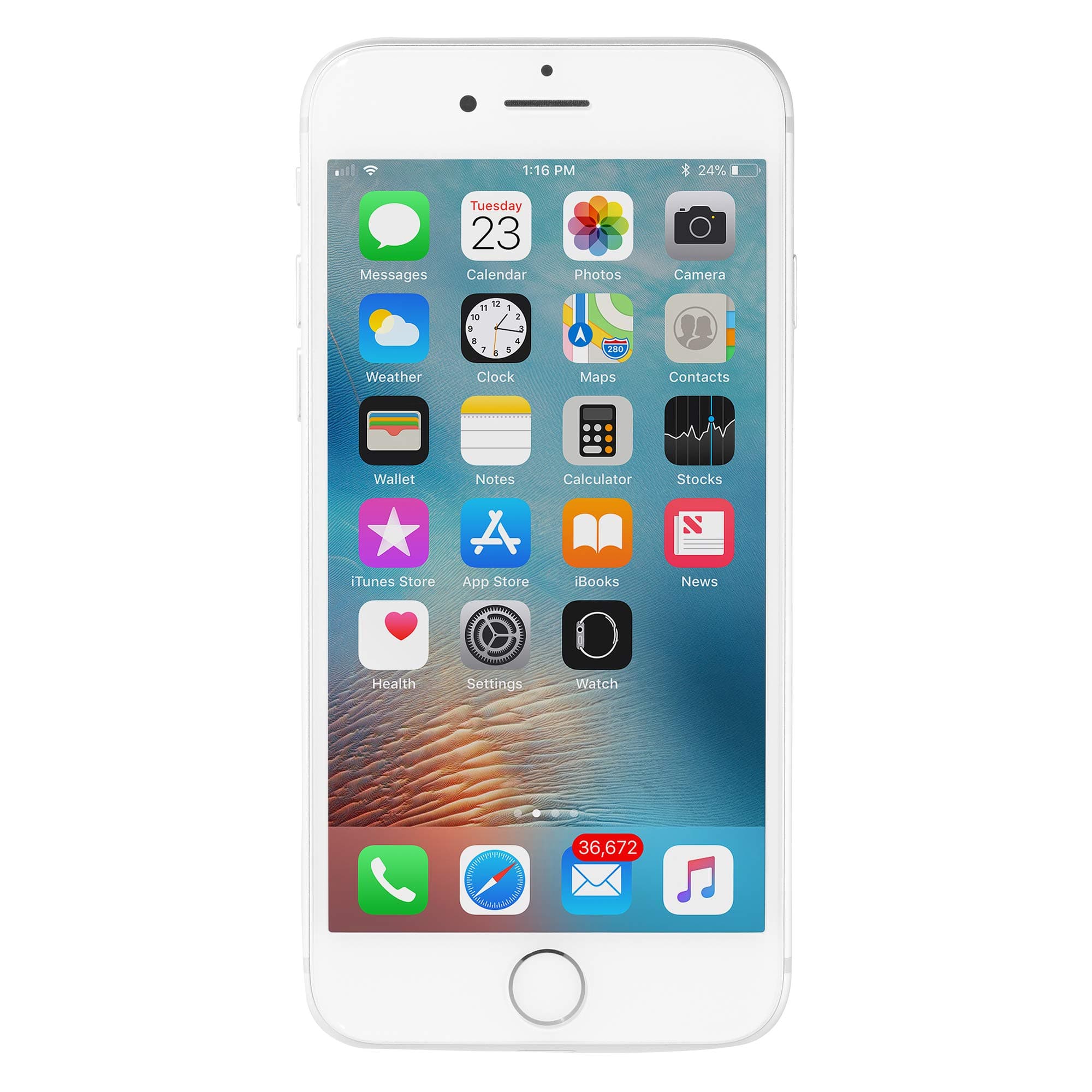 Apple iPhone 7, US Version, 128GB, Silver - Unlocked (Renewed)