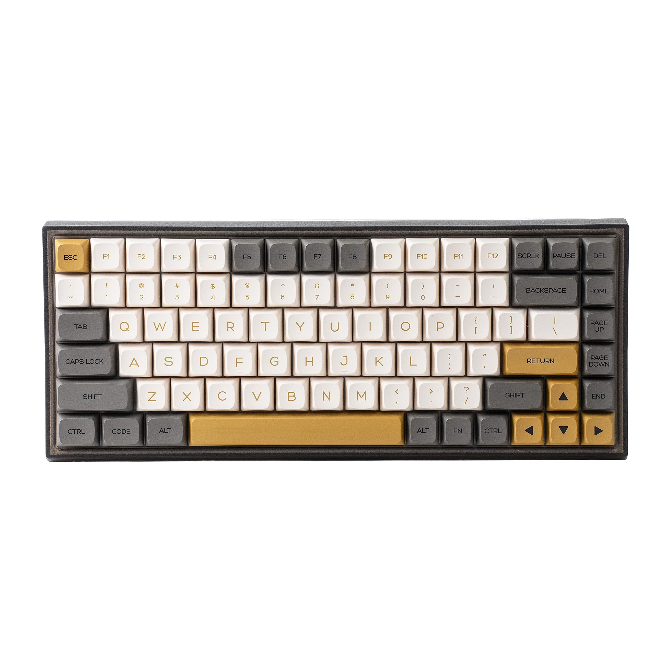 YUNZII KC84 Pro Hot Swappable Mechanical Keyboard 84-Key Gaming Keyboard with Translucent ABS Case, RGB Backlit for Mac/Win/Gamers (Gateron Black S...