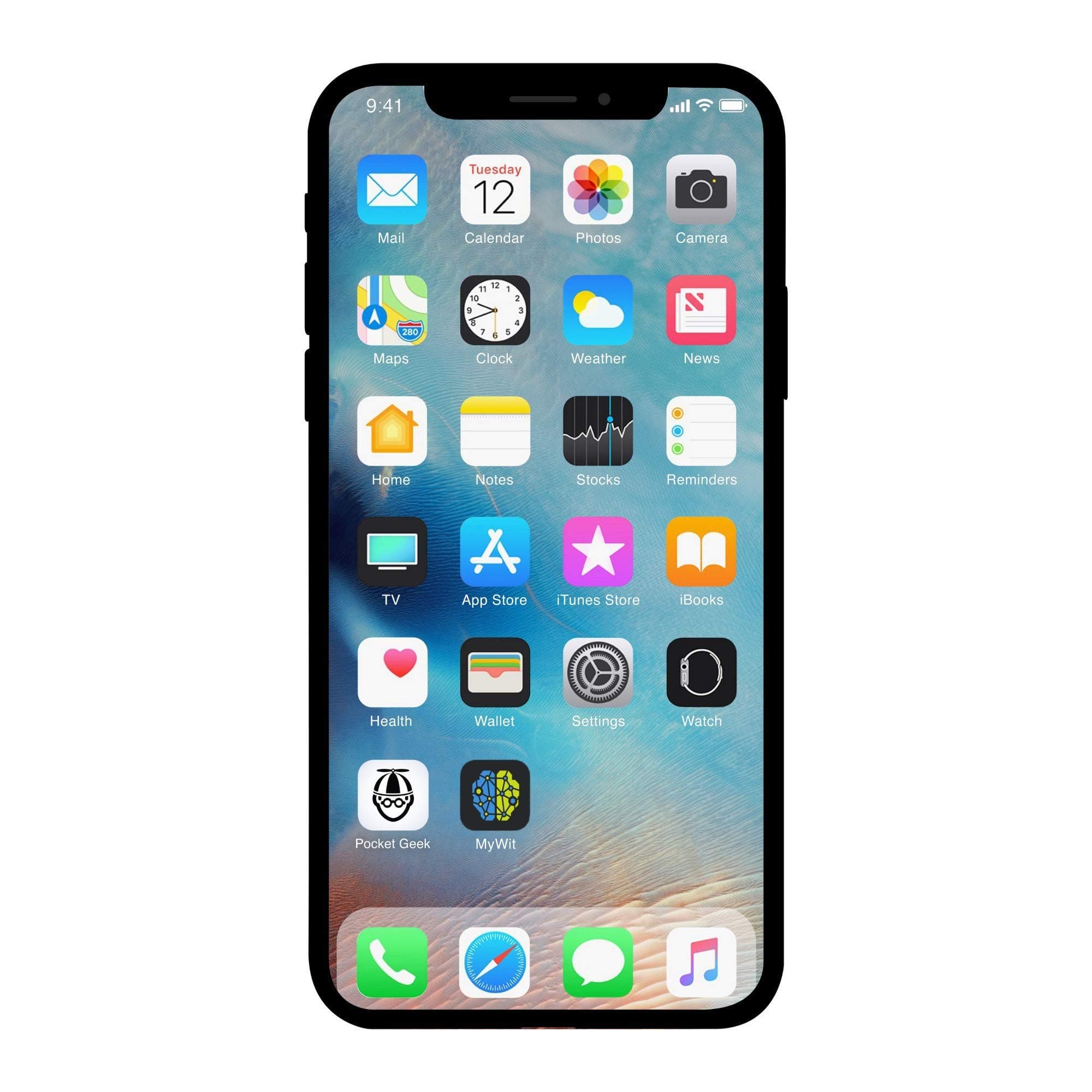 Apple iPhone X, 64GB, Silver - GSM Unlocked (Renewed Premium)