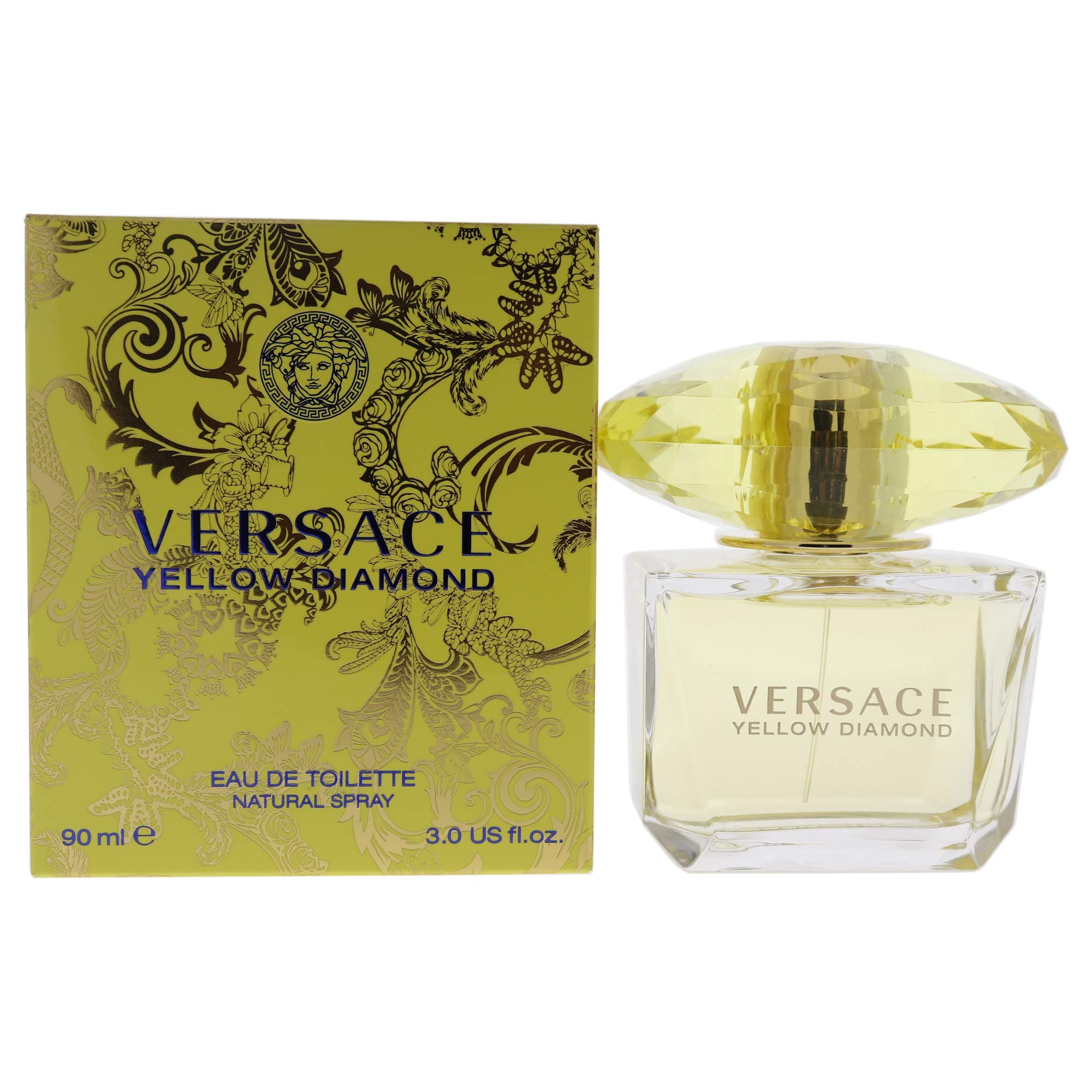 Versace Yellow Diamond Eau de Toilette Spray, 3 Fluid Ounce