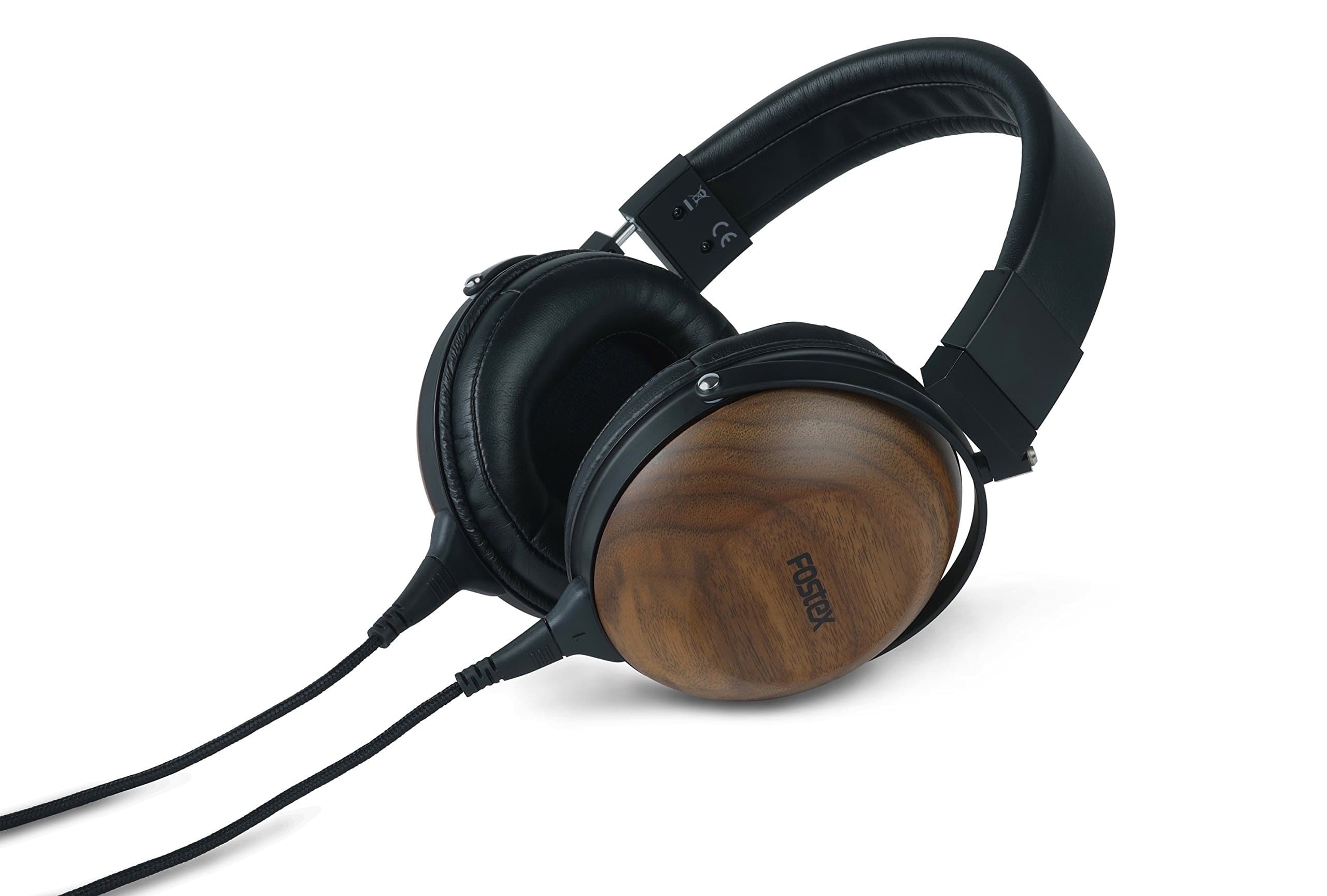 Fostex Premium Stereo Headphones with Tesla Magnetic Circuit, Black/Walnut (TH-610)
