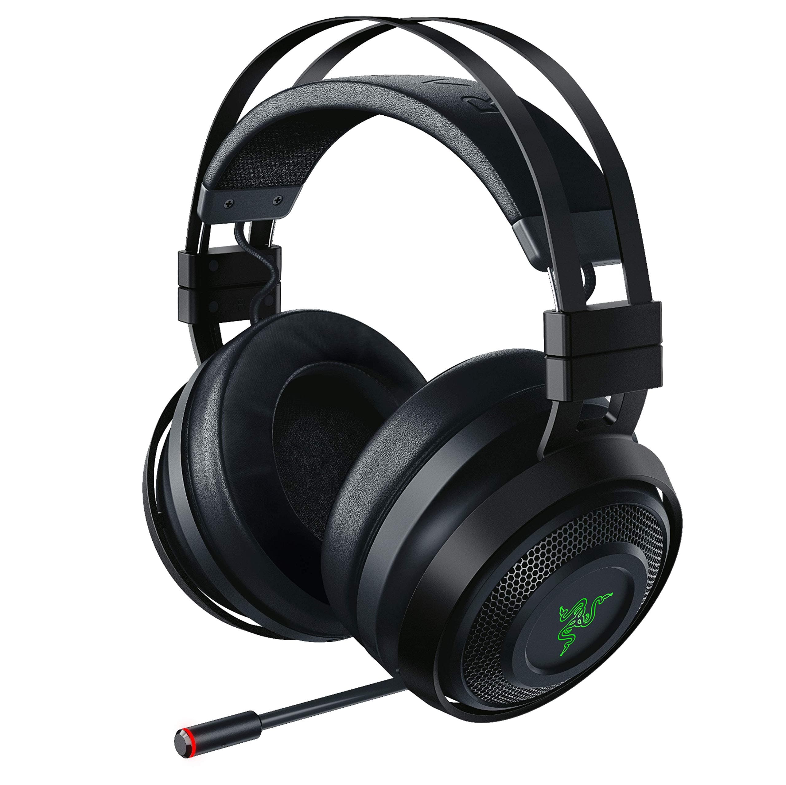 Razer Nari Ultimate Wireless 7.1 Surround Sound Gaming Headset: THX Audio & Haptic Feedback - Auto-Adjust Headband - Chroma RGB - Retractable Mic -...