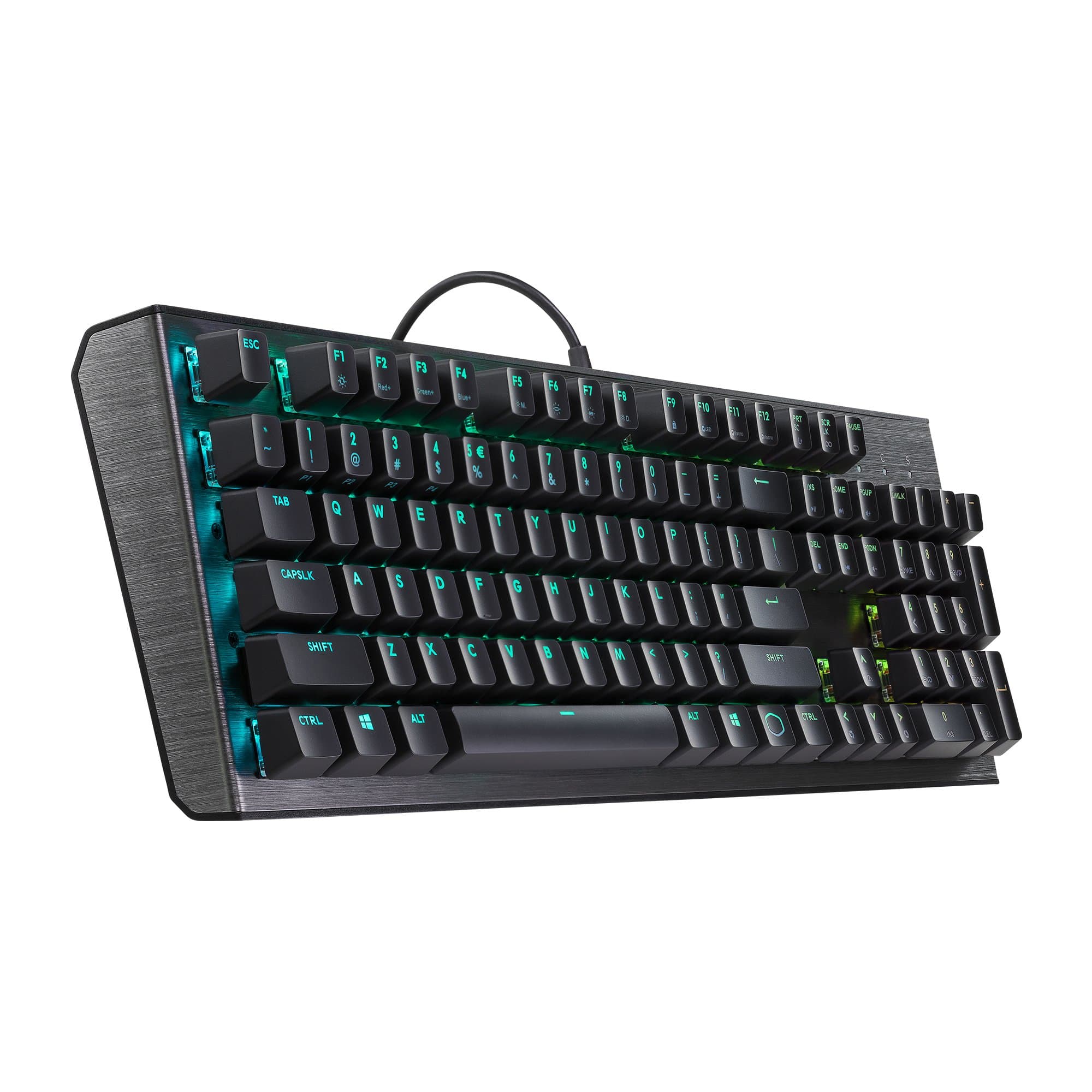 Cooler Master CK550 Gaming Mechanical Keyboard with RGB Backlighting, On-the-Fly Controls, and Hybrid Key Rollover, Brown Switch