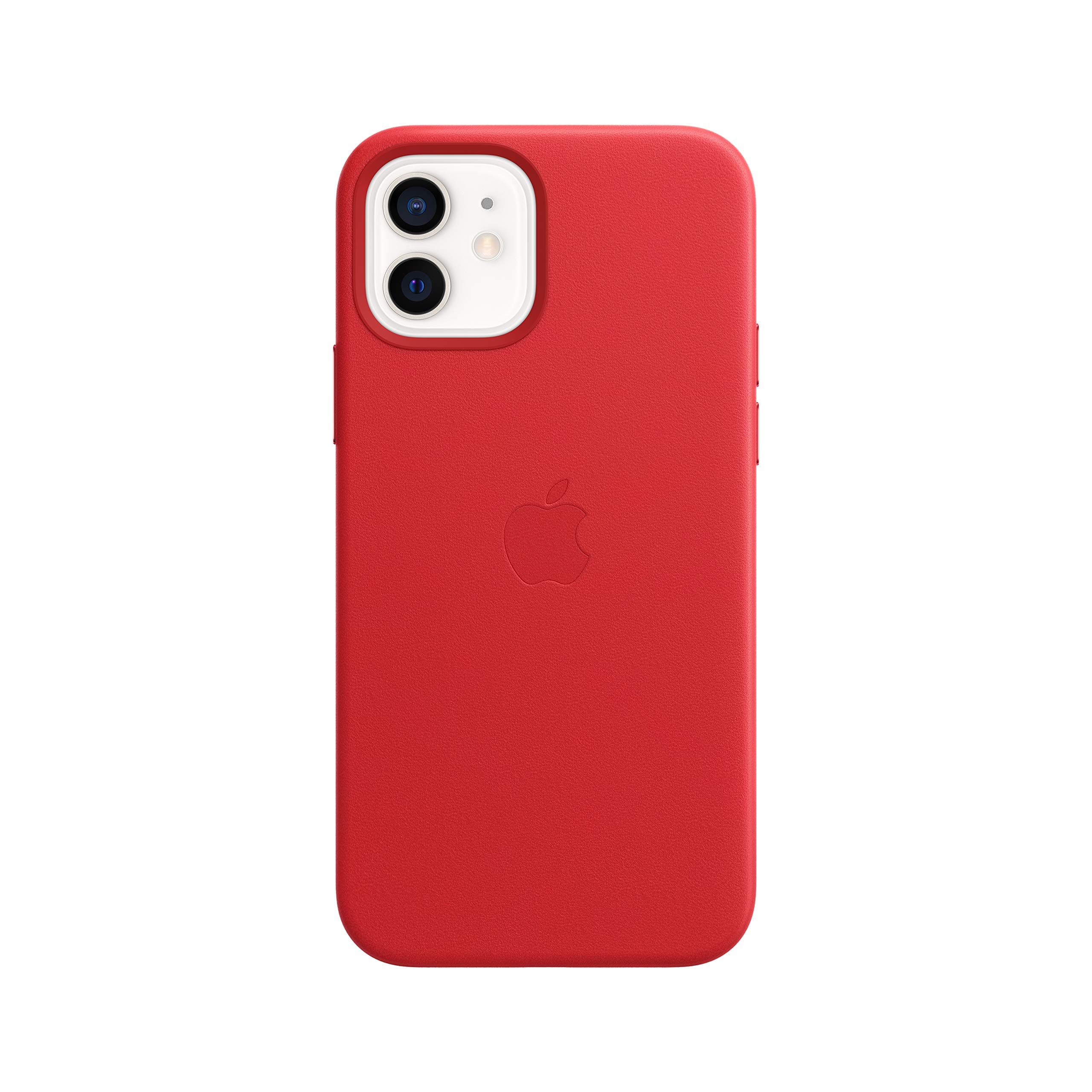 Apple Leather Case with MagSafe (for iPhone 12 and iPhone 12 Pro) - (Product) RED