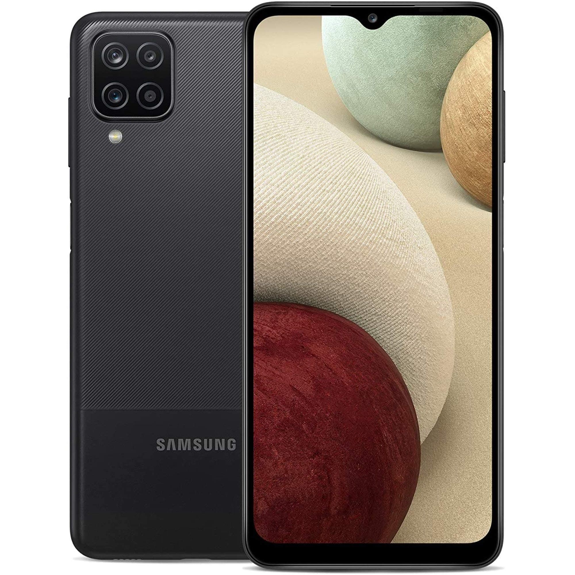 Samsung Galaxy A12 (A127M) 64GB Dual SIM, GSM Unlocked, (CDMA Verizon/Sprint Not Supported) Smartphone Latin American Version No Warranty (Omega Fa...