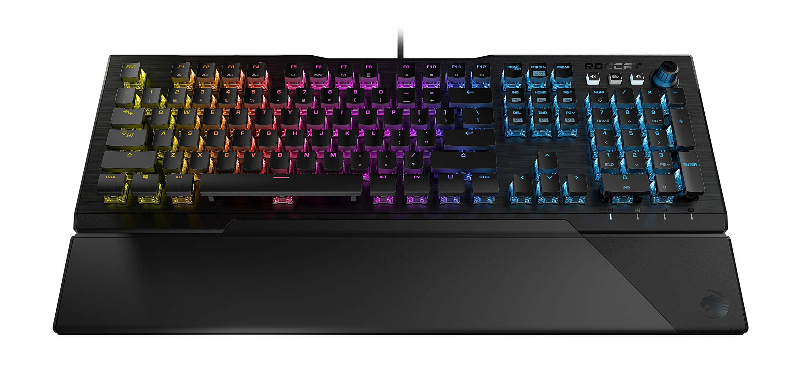 ROCCAT Vulcan 121 Mechanical PC Tactile Gaming Keyboard, Titan Switch, AIMO RGB Backlit Lighting Per Key, Anodized Aluminum Top Plate and Detachabl...