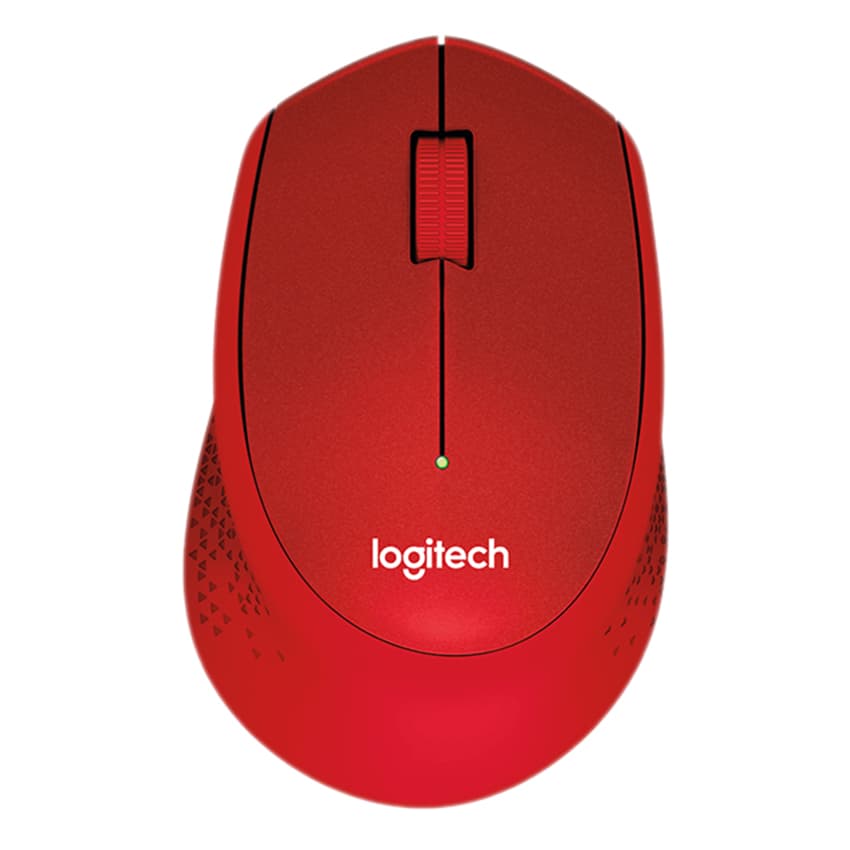 Chuột Không Dây Logitech M331 Silent - Đỏ - Hàng Chính Hãng