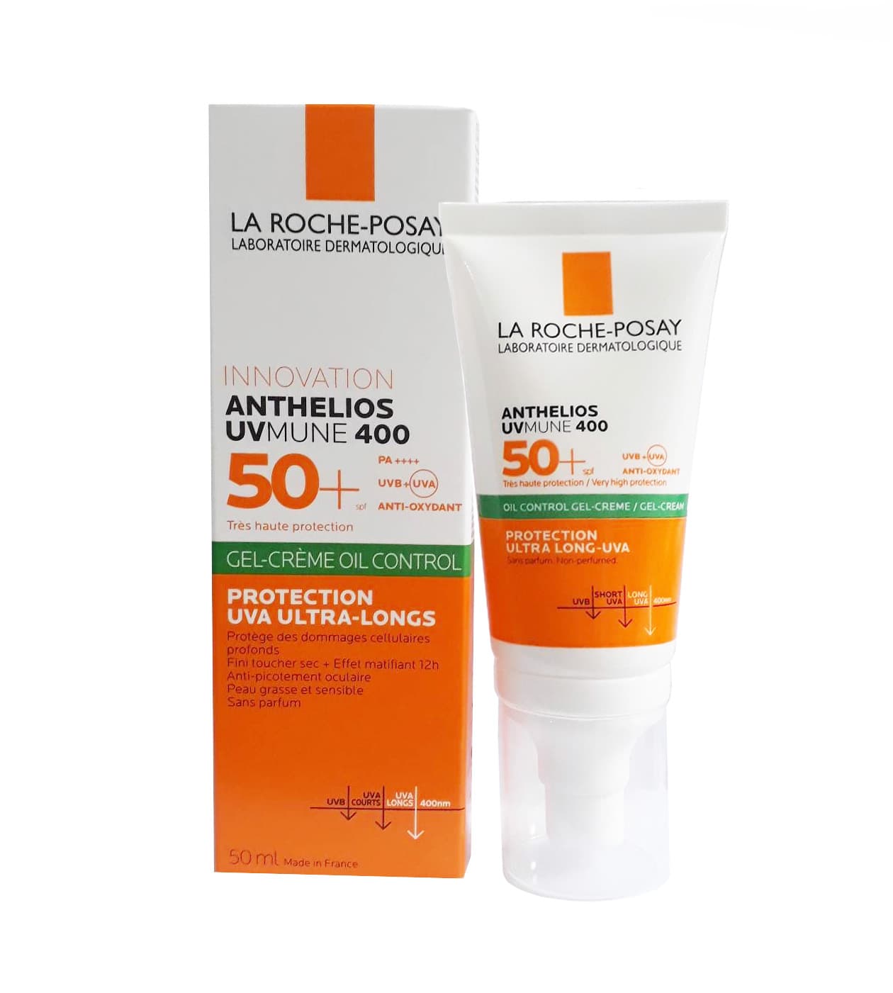 La Roche-Posay - Kem Chống Nắng Làm Đều Màu Da, Kiểm Soát Bóng Nhờn Cho Da Nhạy Cảm Anthelios XL Tinted Dry Touch Gel - Cream 50ml