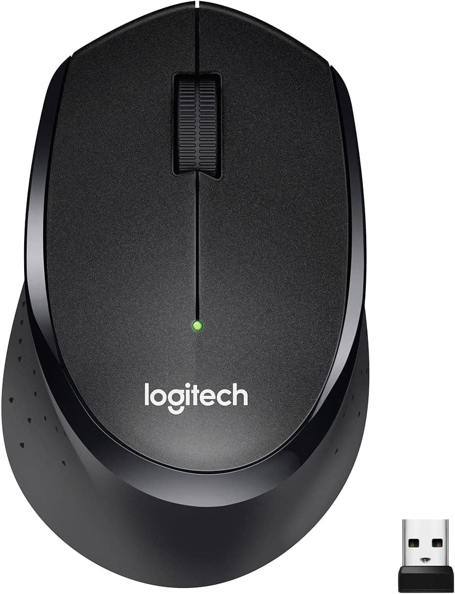 Chuột không dây Logitech M331 SILENT-Hàng chính hãng - Đen