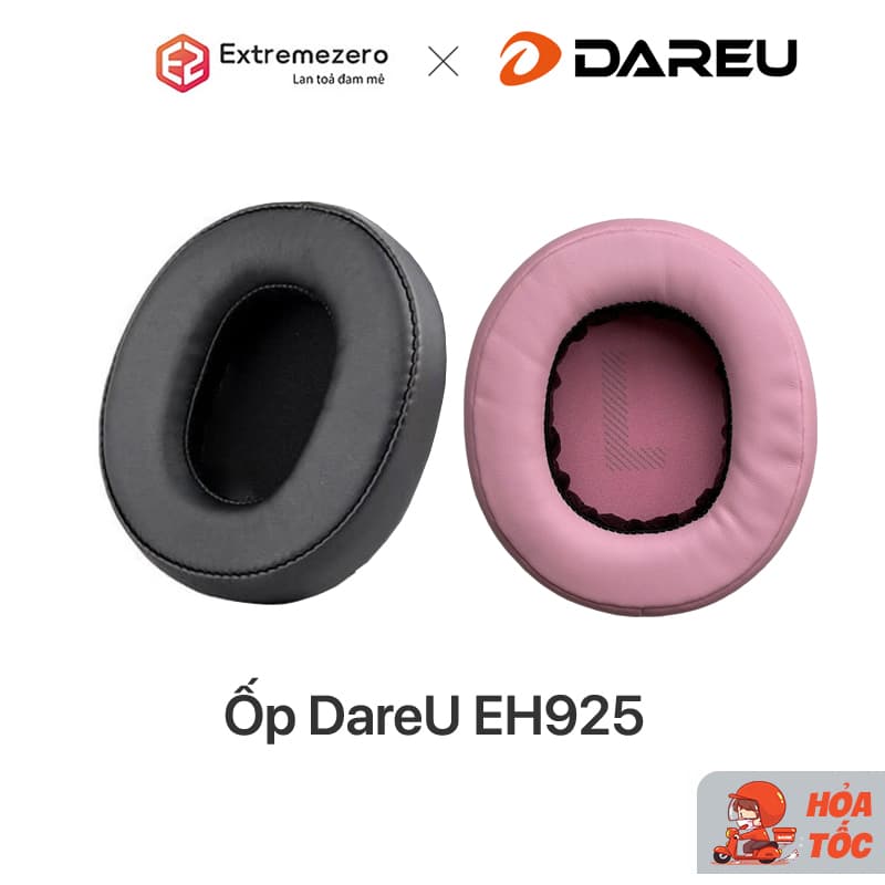 Miếng đệm ốp tai nghe dùng cho tai nghe DareU EH925S - Hàng chính hãng - Black