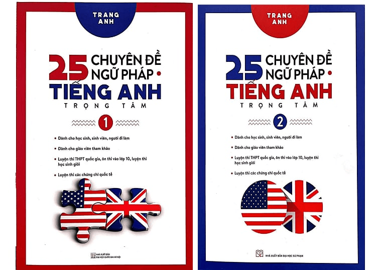 Combo 25 Chuyên đề ngữ pháp tiếng anh trọng tâm  trọn bộ tập 12