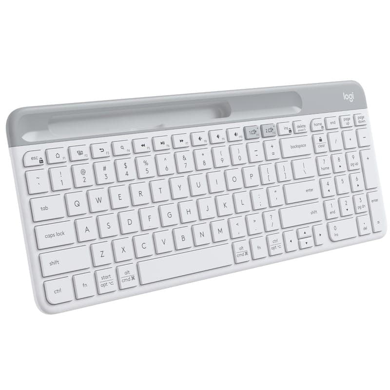 Bàn Phím Không Dây Bluetooth Logitech K580 - Hàng Chính Hãng - Trắng