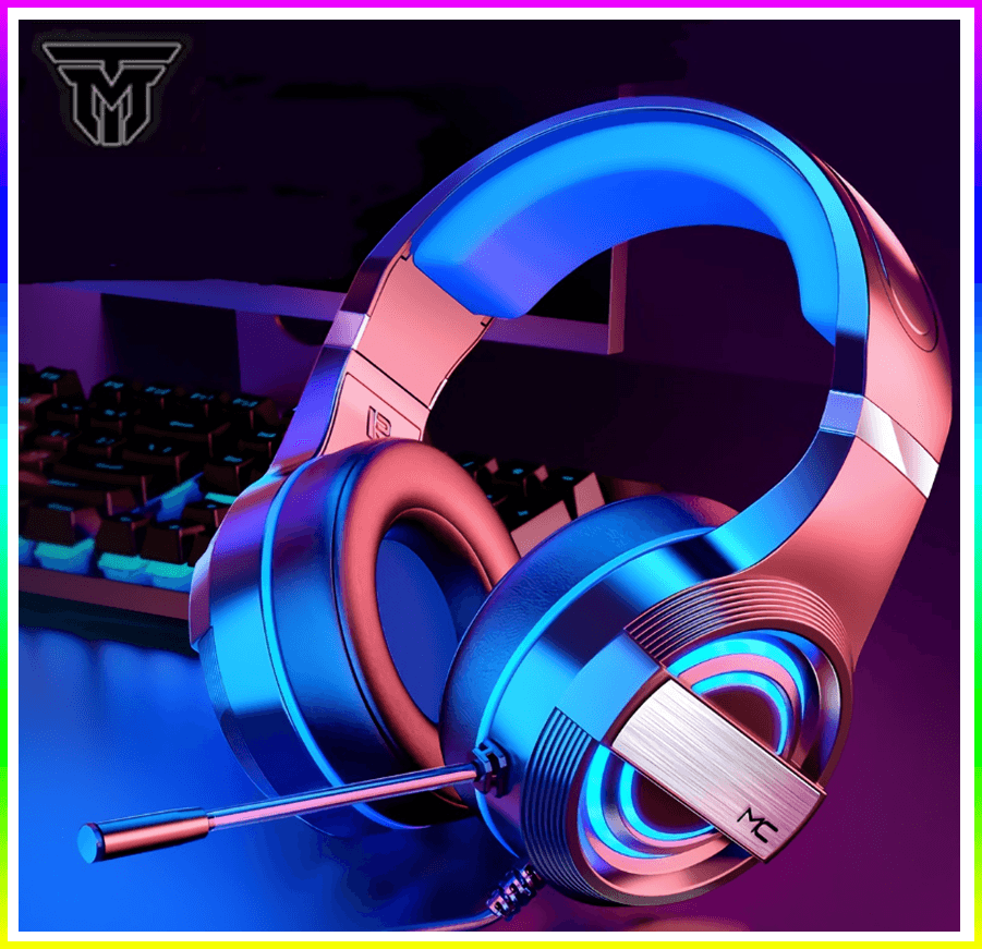 Tai Nghe Chụp Tai Máy Tính Teement TM01 Gaming MC Q9 Có Đèn Led Đổi Màu, Mic Đàm Thoại, Headphone Chơi Game Trên Laptop, Pc - Hàng Chính Hãng -  Bản jack 3.5mm