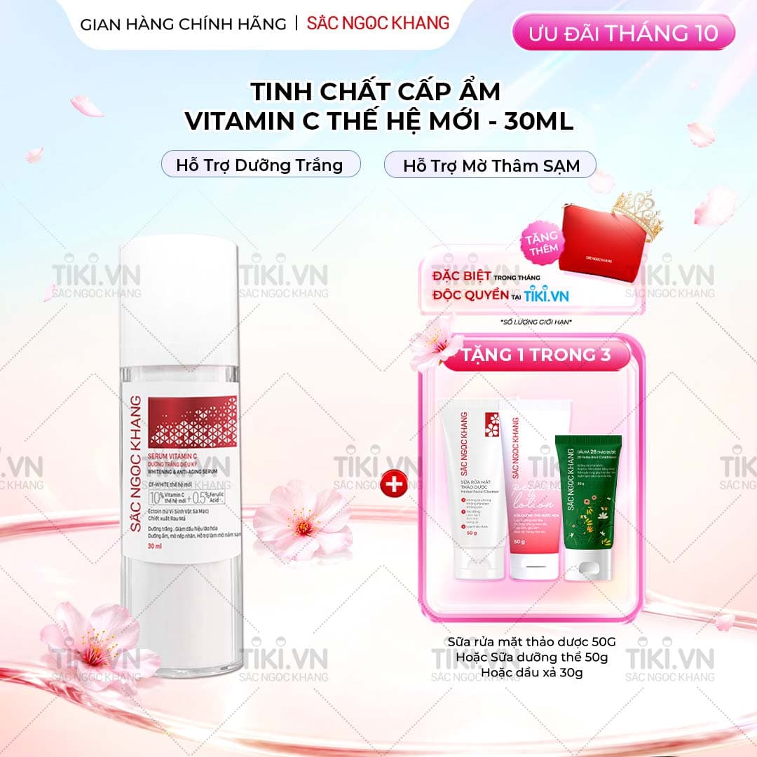 Tinh chất Serum C thế hệ mới Sắc Ngọc Khang 30ml giúp dưỡng trắng, mờ thâm nám, ngừa nếp nhăn