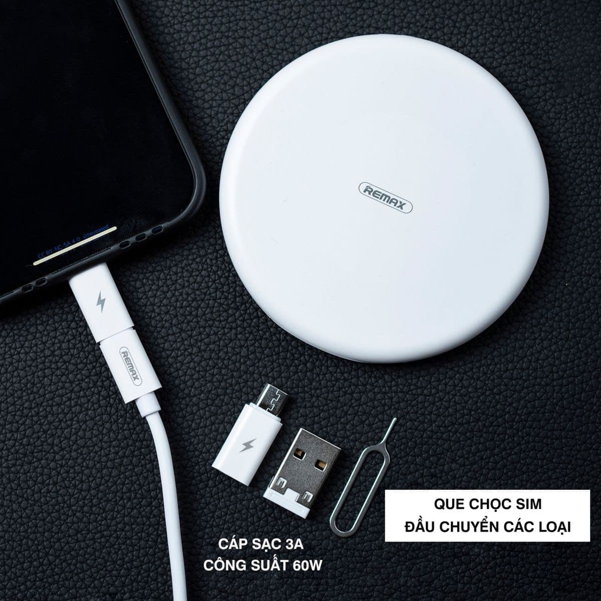 Cáp sạc nhanh đa năng Remax RC-190 - Hỗ trợ sạc nhanh lên đến 60W - Hàng Chính Hãng - Xanh