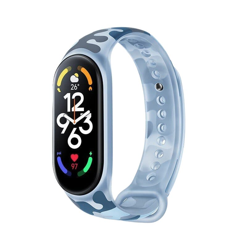 Dây Đeo Thay Thế Dành Cho Vòng Đeo Tay Thông Minh Xiaomi Mi Band 5 Miband 6 Miband 7 Nhiều Màu - Hàng chính hãng - Xanh dương