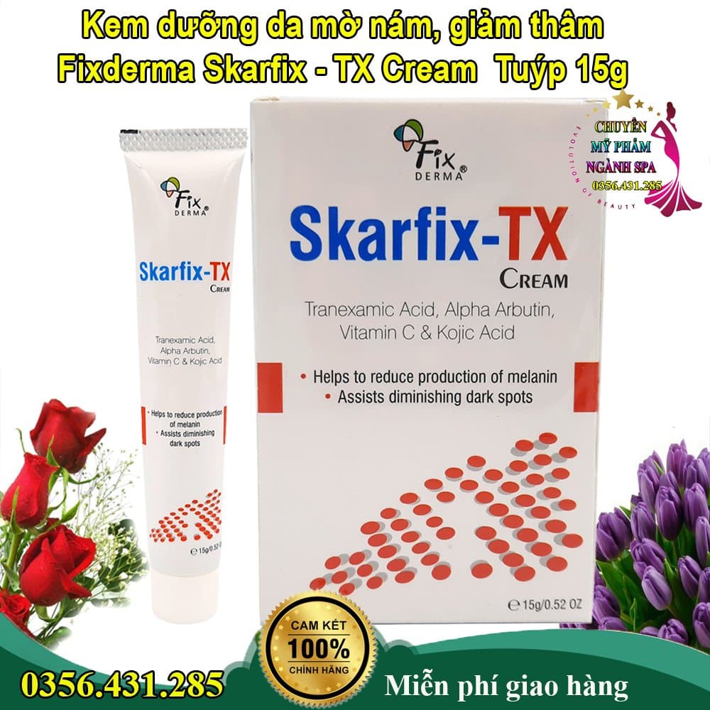 Kem Dưỡng Da Mờ Thâm Nám, Tàn Nhang Fixderma Skarfix-TX Cream 15g và 30g - 15g