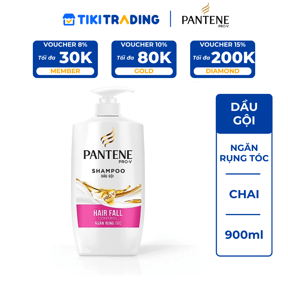Dầu Gội PANTENE Chai 900ml - Ngăn rụng tóc