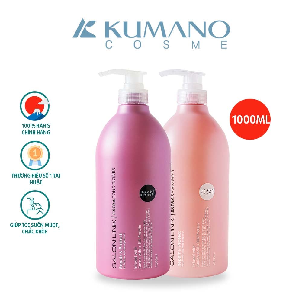 Bộ Dầu Gội Xả Siêu Dưỡng & Phục Hồi Tóc Salon Link Repair & Protect Extra - Cặp gội xả