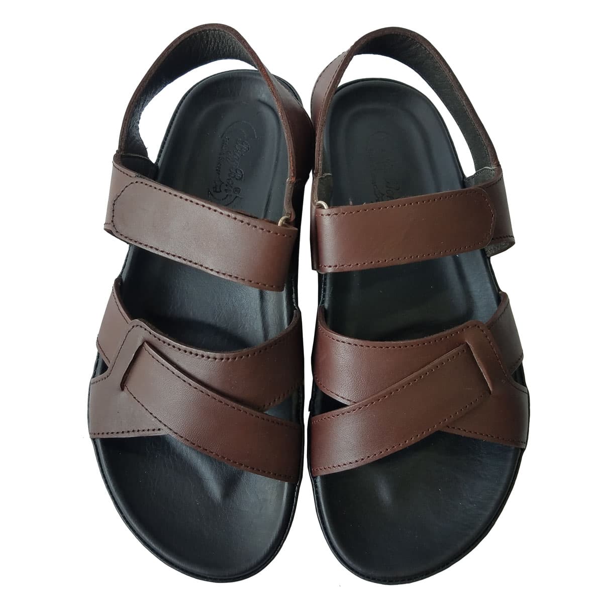 Giày sandal nam da bò thật BIGGBEN cao cấp SD123 - nâu - 42