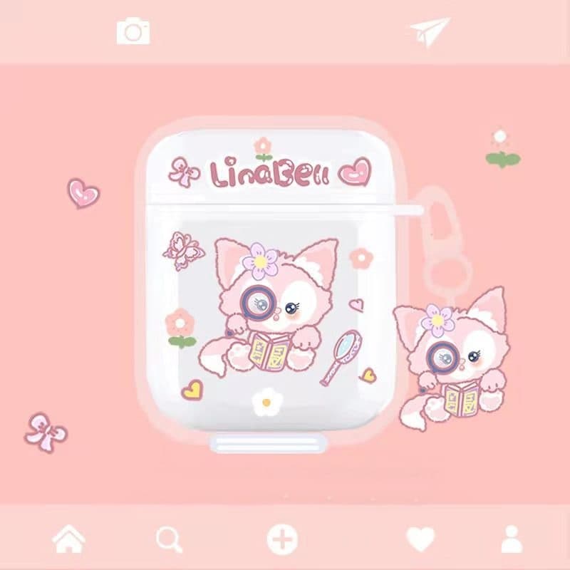 Bao Case Ốp Vỏ Vệ Mèo Lina Bell dành cho Airpods 12 Airpods Pro Airpods 3 Kèm khóa treo- Hàng Chính Hãng - Airpods 12