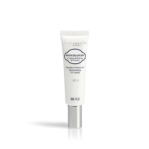 Kem chống nắng Loccitane trắng da Trân Châu Mai SPF50 30mlReine Blanche Illuminating Uv Shield Spf50 30ml