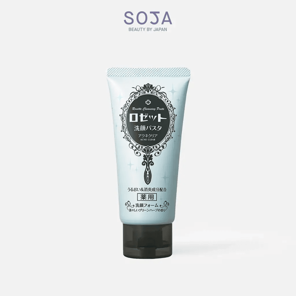 Sữa Rửa Mặt Dành Cho Da Mụn Rosette Face Wash Pasta Acne Clear 120g