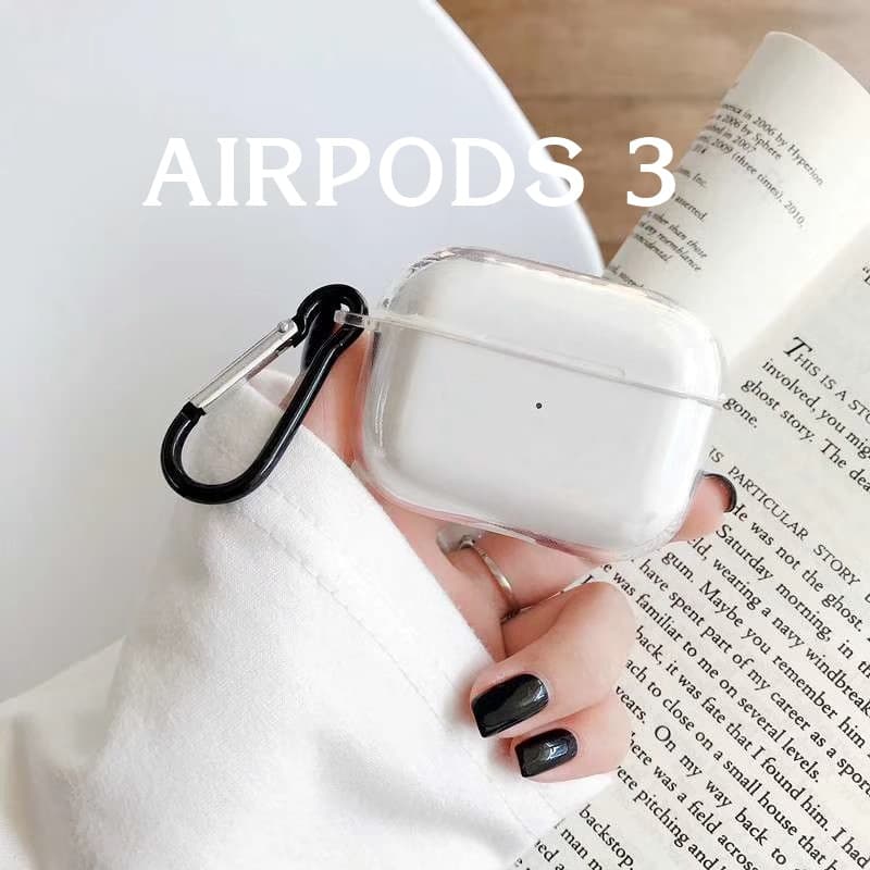 Vỏ Ốp Case Bảo Vệ TPU Trong Suốt Kai Cho AIRPODS 3 Kèm móc treo Hàng Chính Hãng