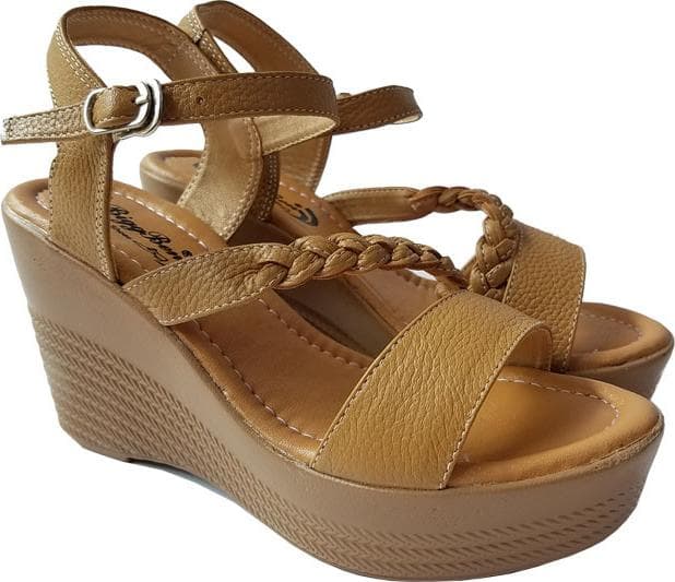 Giày Sandal Nữ Đế Xuồng BIGGBEN Da Bò Thật SDX19 - 37