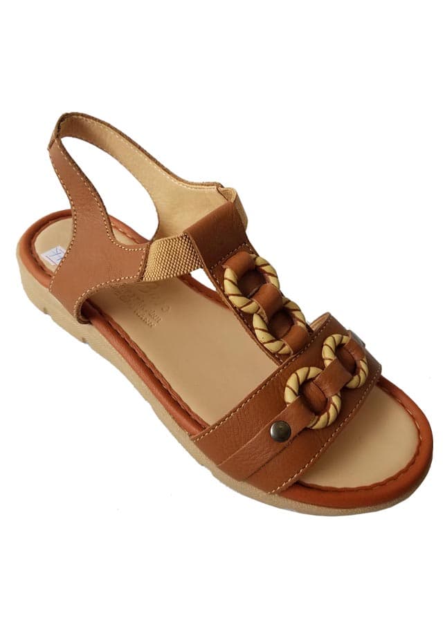 Giày Sandal Nữ BIGGBEN Da Bò Thật SDN0399 - 38