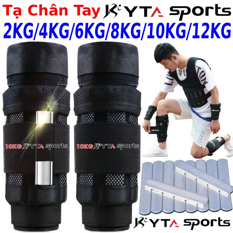 Tạ đeo chân tay, tạ cơ thể, áo tạ thể lực thể thao cao cấp phiên bản 5.0 10KG8KG6KG5KG4KG3KGĐôi chính hãng Kyta Sport, hỗ trợ tập luyện, giảm mỡ tăng cơ, phát triển chiều cao, sức bật và sức bền - Tạ tay 3KGĐôi