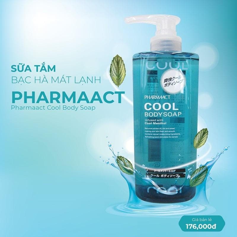 Combo Dầu Gội Xả 2in1  Sữa Tắm PharmaAct Tonic & PharmaAct Cool Body Soap - Sữa Tắm Mát Lạnh