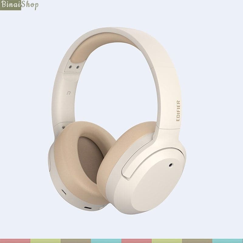 Edifier W820NB Plus - Tai Nghe Không Dây Bluetooth 5.2, ANC, Hi-Res Wireless, Màng Loa 40mm, Kết Nối Type-C, Hỗ Trợ Sạc Nhanh- Hàng chính hãng - Trắng sữa