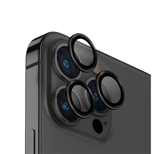 Kính UNIQ Optix Camera Lens Protector For iPhone 14 Pro 14 Pro Max Hàng Chính Hãng - Black