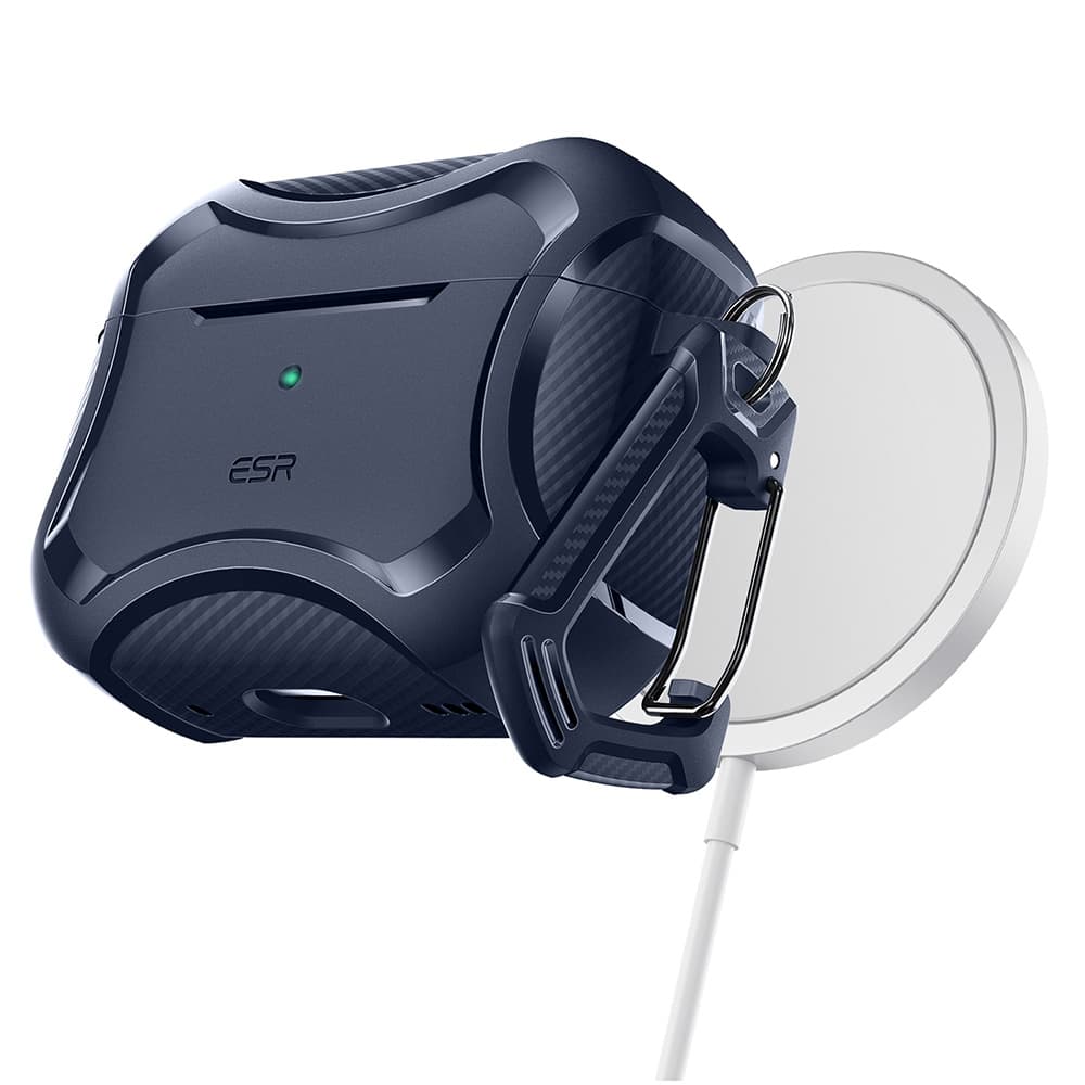 Bao Case cho AirPods Pro 2 20232019 ESR Cyber Armor Tough Case with HaloLock - Hàng Chính Hãng - Xanh Dương Đậm