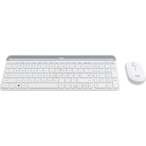 Combo Chuột và bàn phím không dây Logitech MK470 - Hàng chính hãng - Trắng