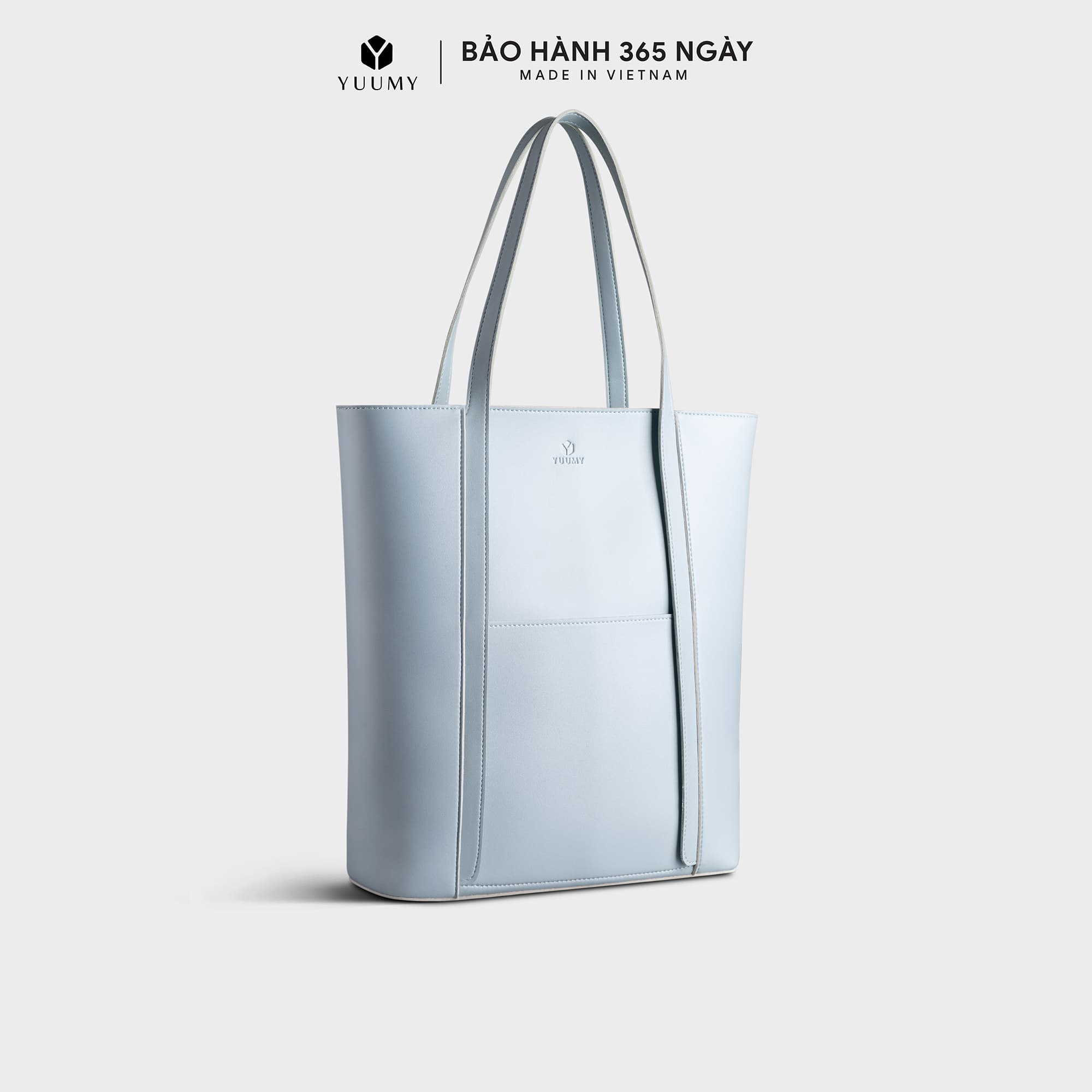 Túi Yuumy  Thời trang nữ công sở dáng đứng cỡ trung - Túi xách da Seasand YTX35  - Xanh nhạt