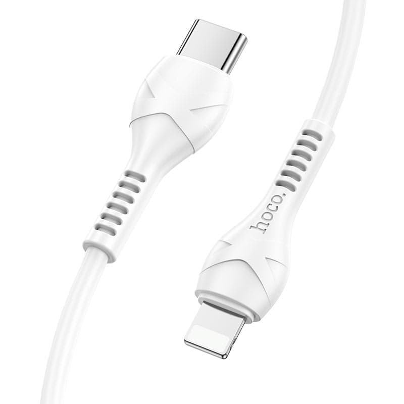Cap sac nhanh PD20W Hoco dây deo X55 kêt nôi Type-C sang iPhone dai 1M - Hang chinh hang