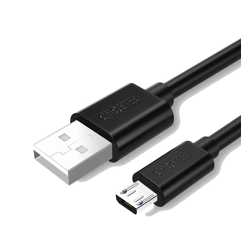 Đen - Dây cáp sạc Micro USB hiệu CHOETECH S-MT009 sạc nhanh 2.4A, chất liệu cao cấp, chip sạc thông minh, dài 100CM - Hàng chính hãng - Đen