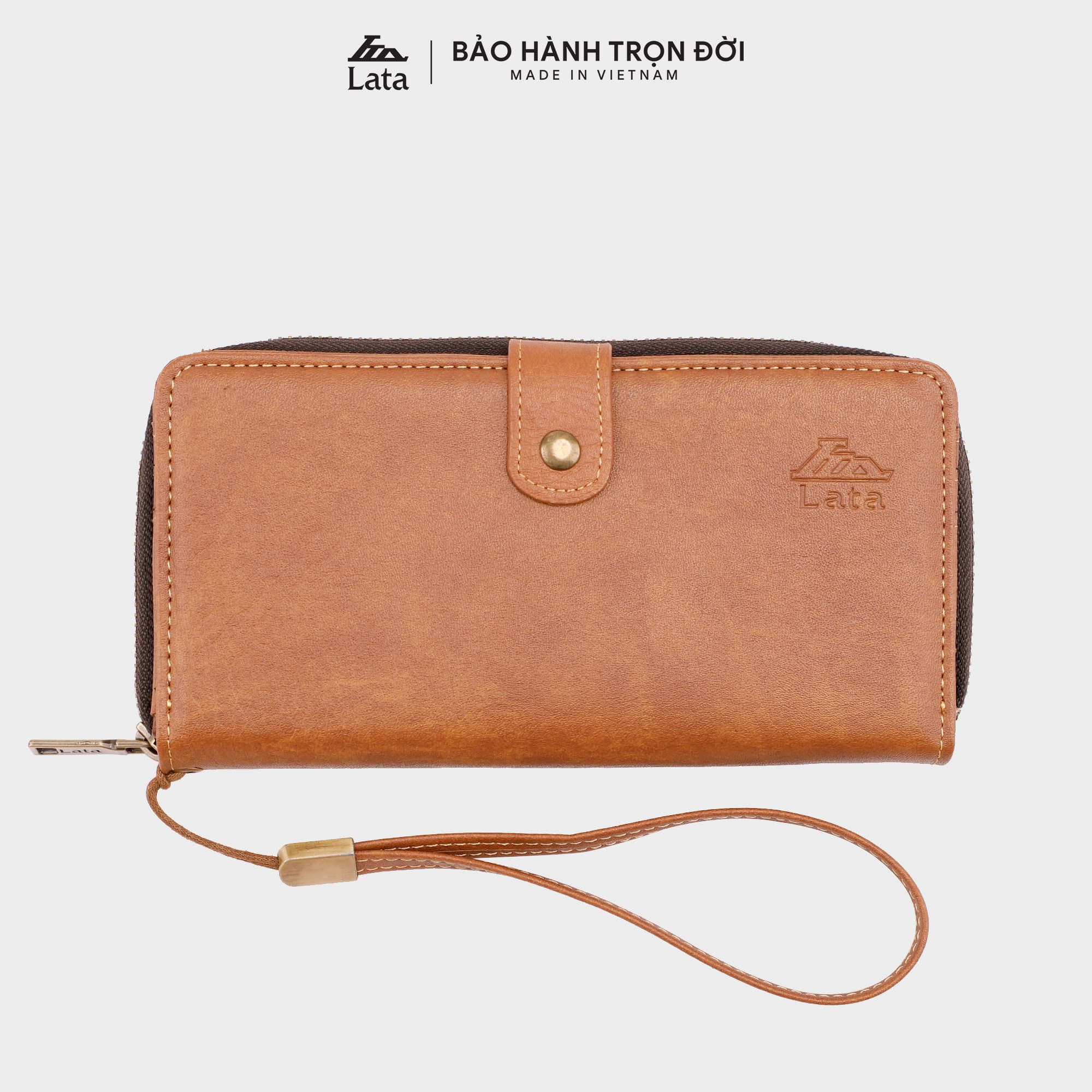 Ví cầm tay thời trang Unisex LATA VN34 - Bò nhạt