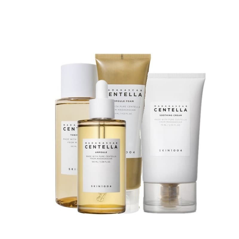 Bộ 4 Sản Phẩm Dưỡng Da Giảm Mụn Skin1004 Madagascar Centella Cleansing Foam 125ml  Toner 210ml  Serum 100ml Cream Soothing 75ml - JESS SHOP COSMETICS