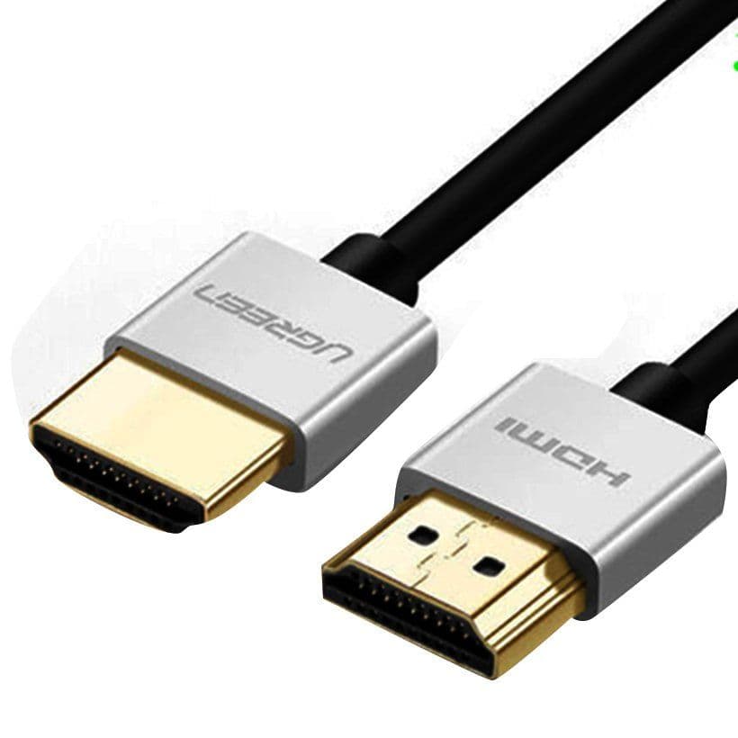 Cáp HDMI 2.0 Ugreen support 4K2K 60Hzslim 0.5M-30475 - Hàng chính hãng