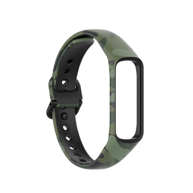 Dây Cao Su Sport Color dành cho Samsung Galaxy Fit 2 SM-R220- Hàng chính hãng - Camo Xanh Lá