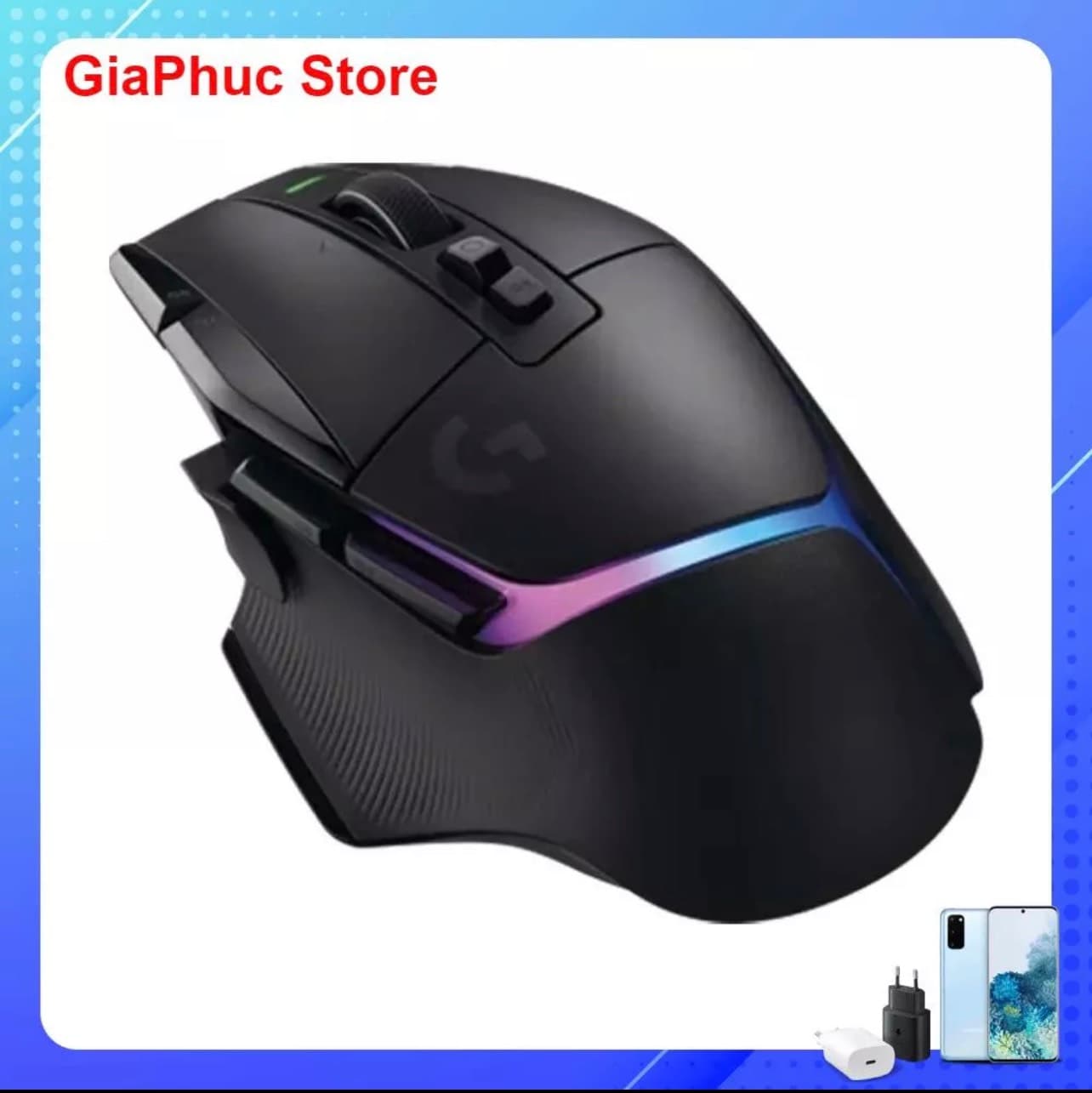 Chuột Gaming không dây Logitech G502 X Plus HERO LIGHTSPEED - Hàng Chính Hãng - MÀU ĐEN