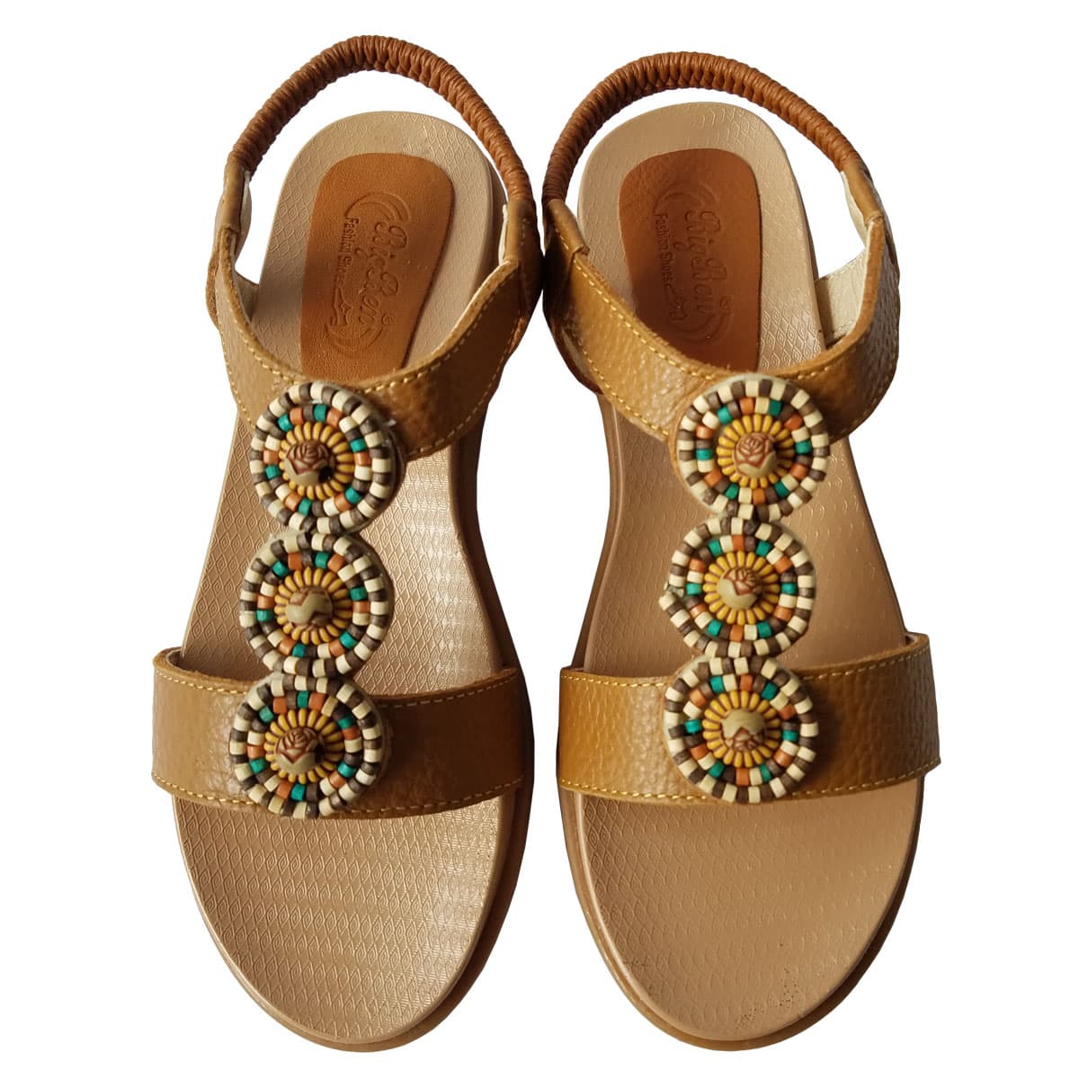 Giày sandal nữ da bò thật BIGGBEN cao cấp SDN73 - 38