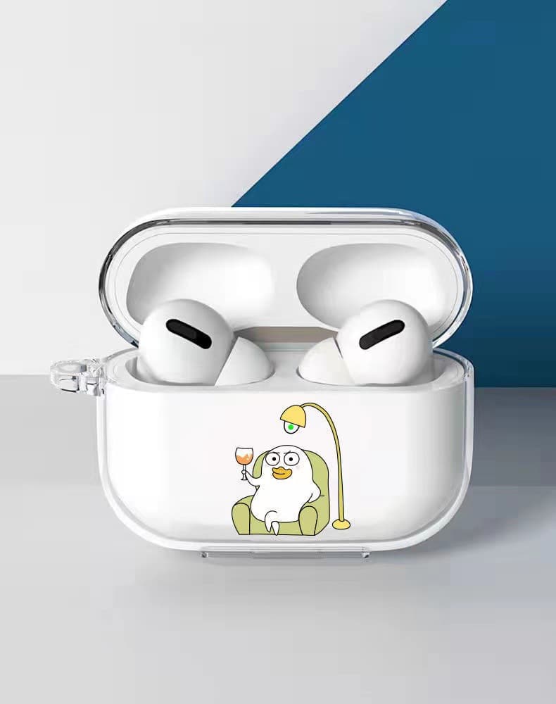 Case Ốp Vỏ Vệ Vịt Boss dành cho Airpods Pro Airpods 3 kèm móc treo- Hàng chính hãng - Airpods Pro