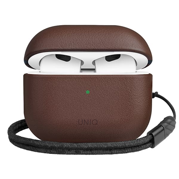 Ốp Case UNIQ Terra Geniune Leather Dành Cho Airpods 3 Hàng Chính Hãng - Brown