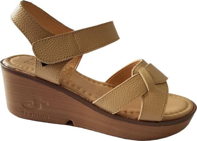 Giày Sandal Nữ Đế Xuồng BIGGBEN Da Bò Thật SDX14 - 37