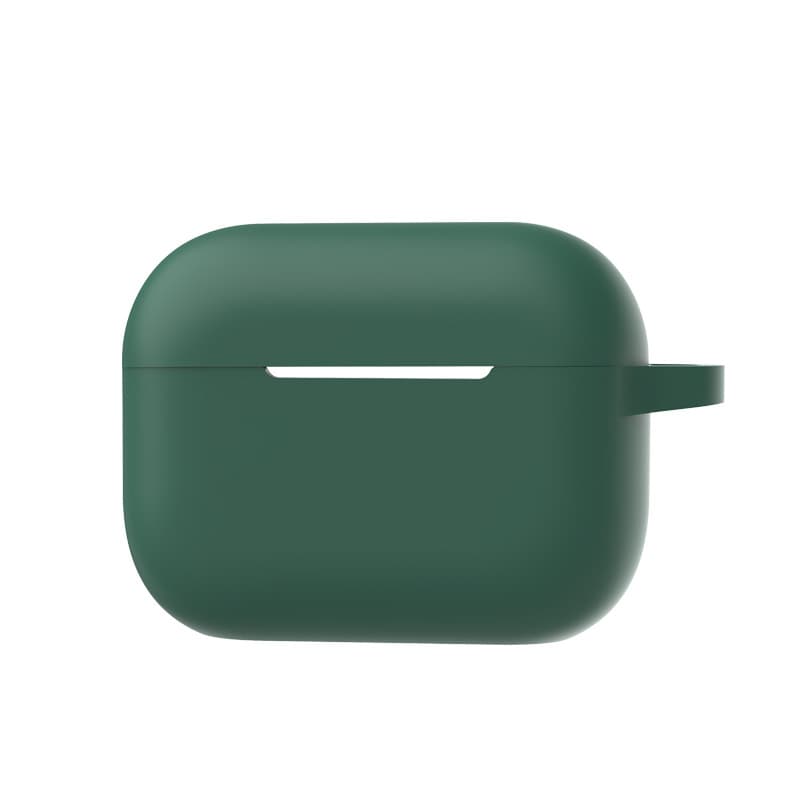 Bao Case Ốp Dành Cho Tai Nghe Airpods Pro 2 Kai Liquid Silicon Color Kèm Móc Treo Hàng Chính Hãng - Xanh Rêu