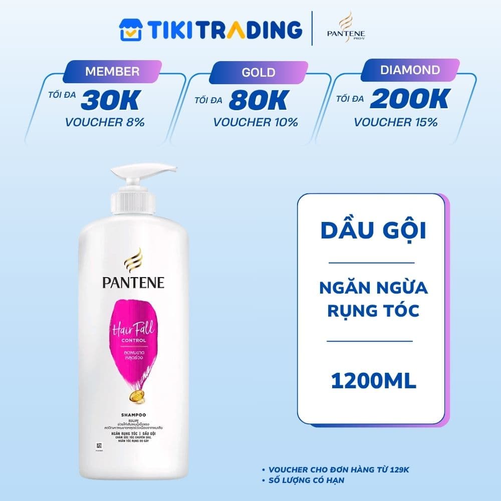 Dầu Gội Pantene Ngăn Rụng Tóc 1200ml